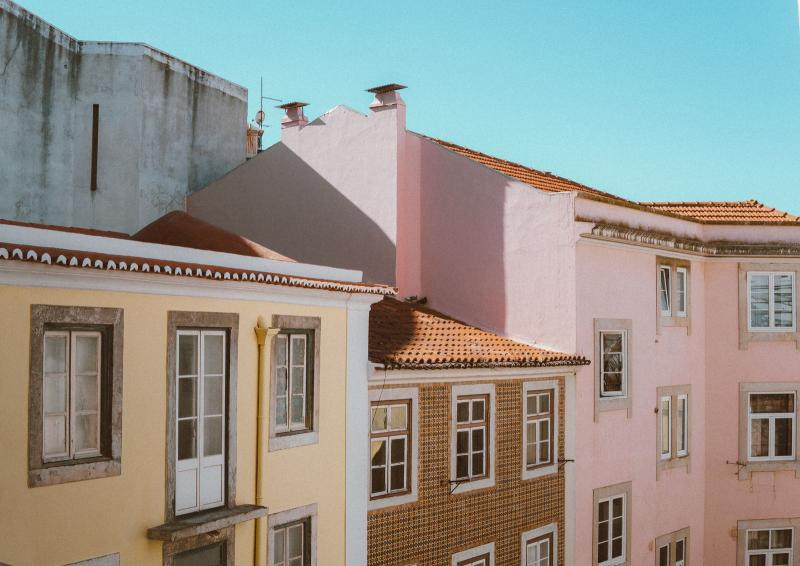 Tejados y fachadas de colores en Lisboa